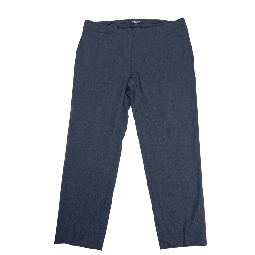 Lafayette‎ 148 New York Gray Wool Blend Ankle Career Dress Pants Size 14